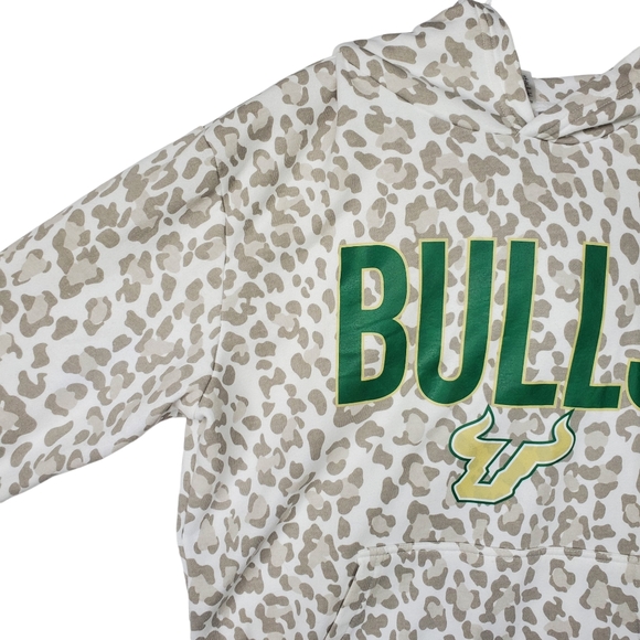 USF Hoodie Sweashirt Leopard NWOT Size M Game Day Fanatics - Picture 5 of 12